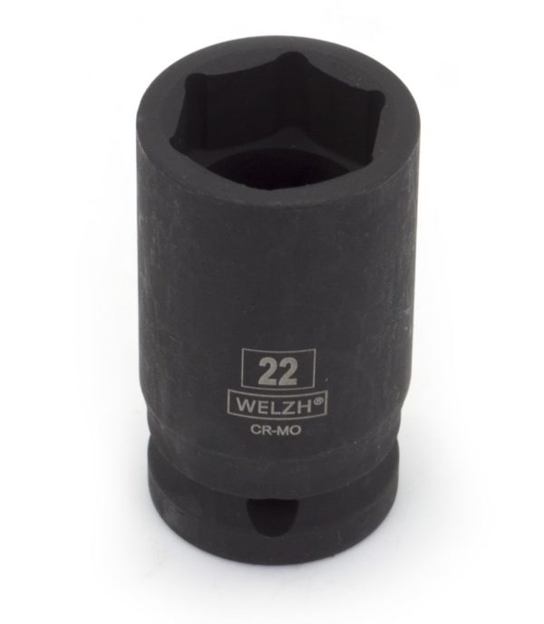 Welzh Werkzeug 1/2" Semi Deep Thin Wall Impact Socket Set, 10-32mm