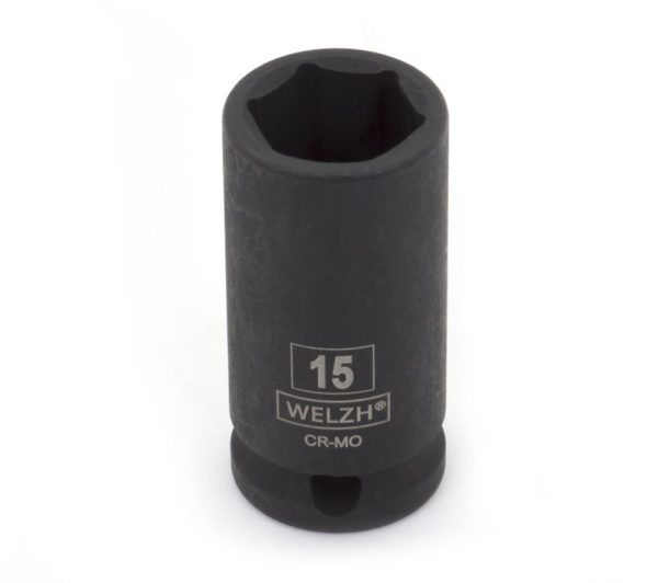 Welzh Werkzeug 3/8" Semi Deep Thin Wall Impact Socket Set, 9-22mm