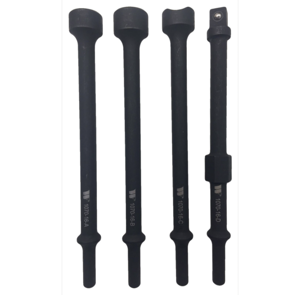 Welzh Werkzeug Extra Long Adapters For Vibration Air Hammer 4-Piece