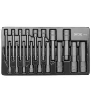 Welzh Werkzeug Extra Long Hex Bit Socket Master Set, 110mm, 17-Piece, S2 Steel, H2-H22