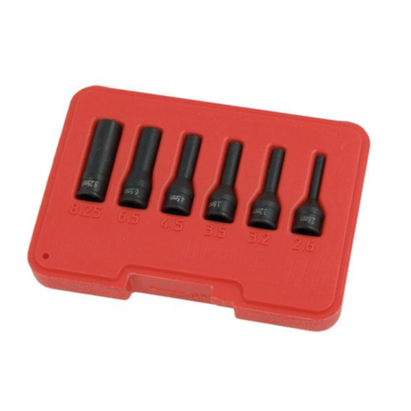 Neilsen Glow Plug Electrode Turn Off Twist Socket Set 1/4"Dr, 2.6-8.25mm