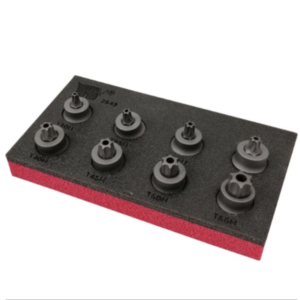 Welzh Werkzeug Tamper Torx Bit Socket Set, Extra Low Profile, Stubby, 3/8"Drive, 8-Piece, S2 Steel, T20H-T55H