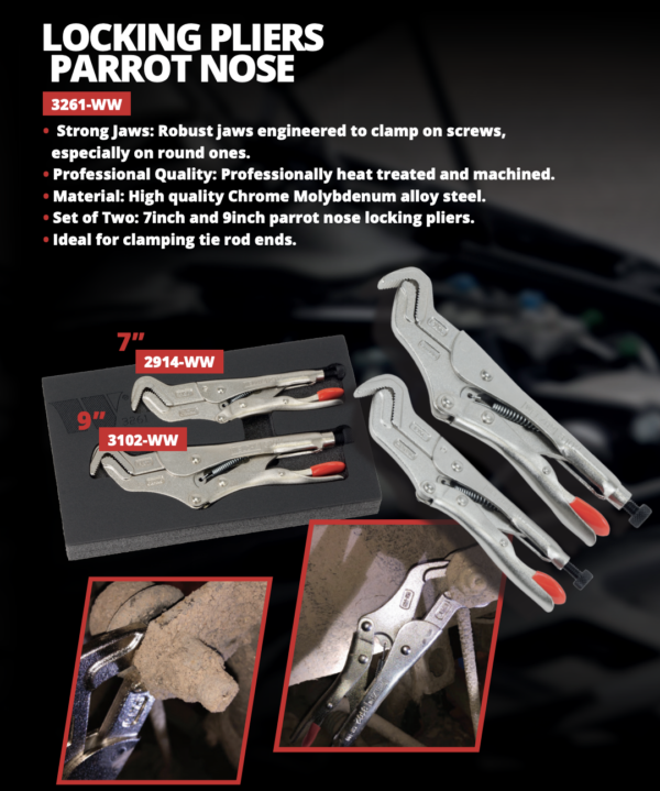 Welzh Werkzeug Parrot Nose Locking Pliers 9 Inch