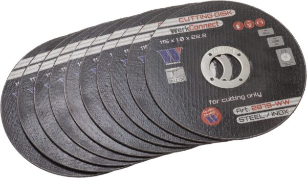 Welzh Werkzeug 10x Cutting Discs For Stainless Steel 115 x 1.0 x 2.2 mm