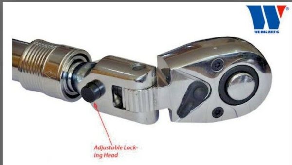 Welzh Werkzeug Flexi-Head Lockable Telescopic/Extendable Ratchet Set 3-Piece, 72-Tooth