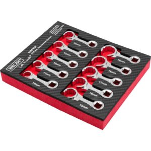 Torque Spanner Socket Wrench Tool Set 10 Piece 10-19mm - Welzh Werkzeug