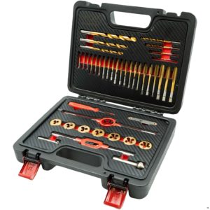 Tap And Die Set Metric Titanium 41-Piece M3-M12 - Welzh Werkzeug
