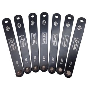 Ultra Low Profile Torx T Star Bit Driver Set Diamond Coated T10-T40 - Welzh Werkzeug