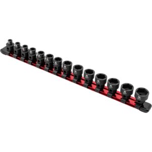 Stubby Short Impact Socket Set Hex Shanked 3/8' 6-19mm - Welzh Werkzeug