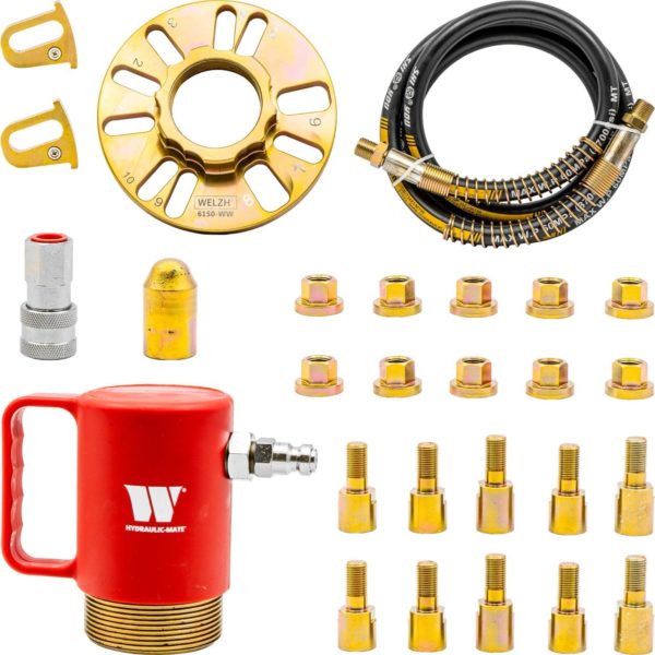Hydraulic Hub Puller Removal Tool Master Kit 18 Ton Force Output - Welzh Werkzeug