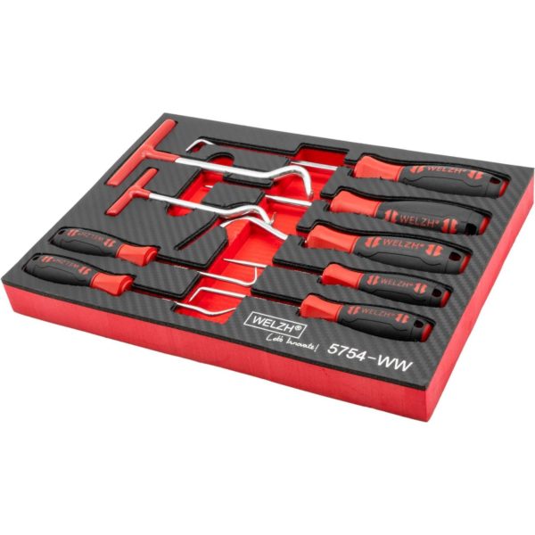 Pick and Hook Set 9-Piece O-Ring and Seal Removal Kit - Welzh Werkzeug