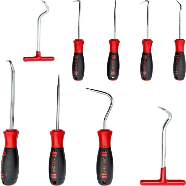 Pick and Hook Set 9-Piece O-Ring and Seal Removal Kit - Welzh Werkzeug