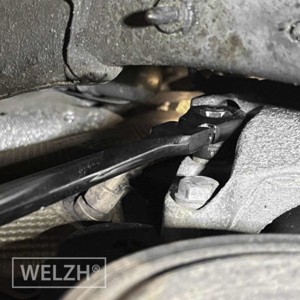 Extra Long Hand Ratchet for Use with Hex Shanked Sockets - Welzh Werkzeug