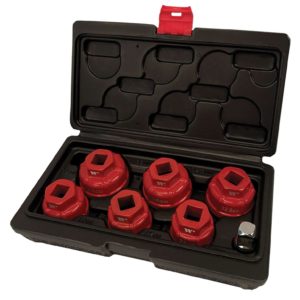 Oil Filter Cap Wrench Socket Set 7-Piece 1/2'Dr 24-38mm - Welzh Werkzeug