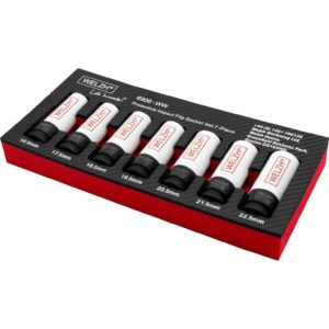 Impact Protective Flip Socket Set for Distorted Wheel Nut Caps - Welzh Werkzeug