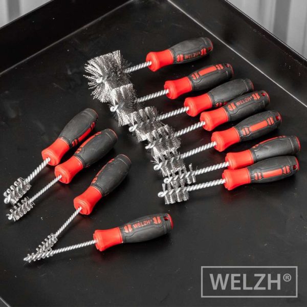 Deburring Decarbonisation Wire Brush Set 11-Piece - Welzh Werkzeug