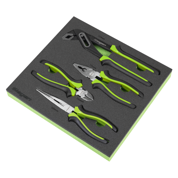 Siegen Comfort Grip Pliers Set 4pc