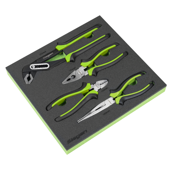 Siegen Comfort Grip Pliers Set 4pc
