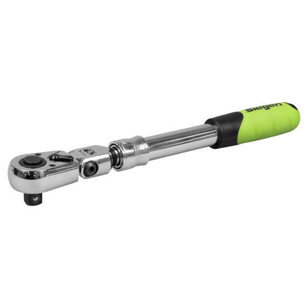 Siegen Extendable Flexi-Head Ratchet Wrench 1/2'Sq Drive