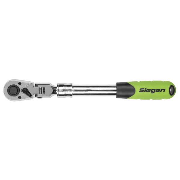 Siegen Extendable Flexi-Head Ratchet Wrench 1/2'Sq Drive