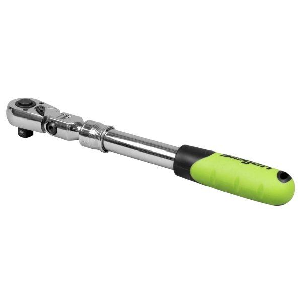 Siegen Extendable Flexi-Head Ratchet Wrench 1/2'Sq Drive