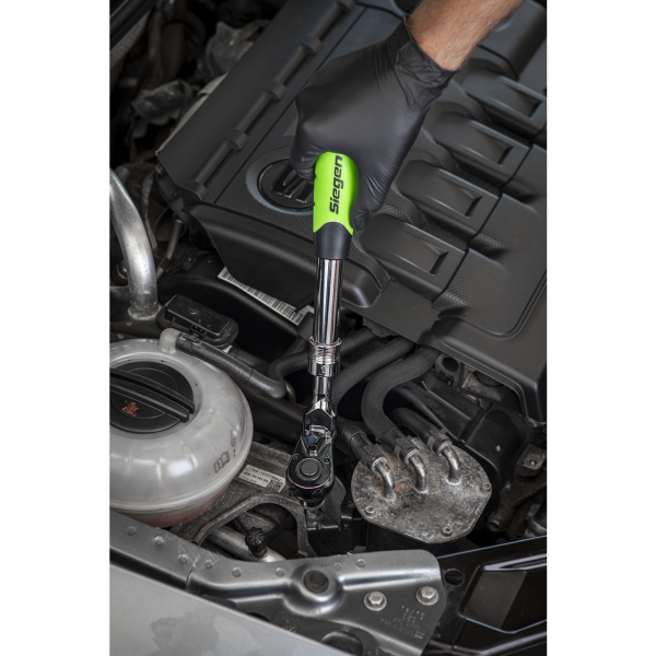 Siegen Extendable Flexi-Head Ratchet Wrench 1/2'Sq Drive