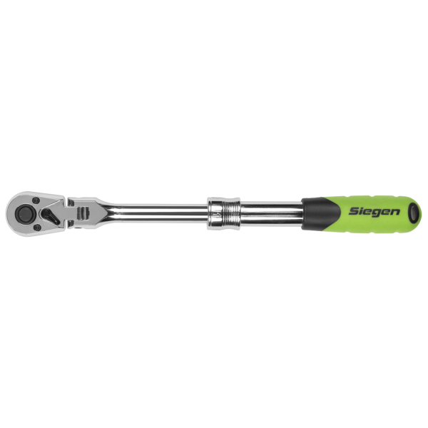 Siegen Extendable Flexi-Head Ratchet Wrench 3/8'Sq Drive