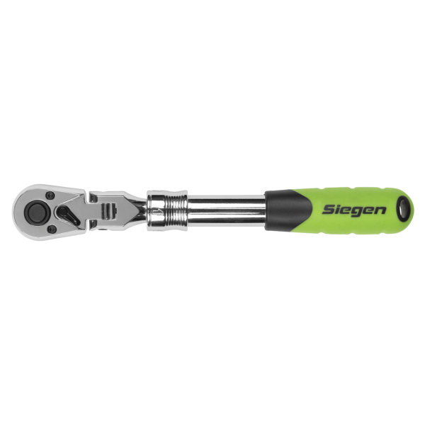 Siegen Extendable Flexi-Head Ratchet Wrench 3/8'Sq Drive
