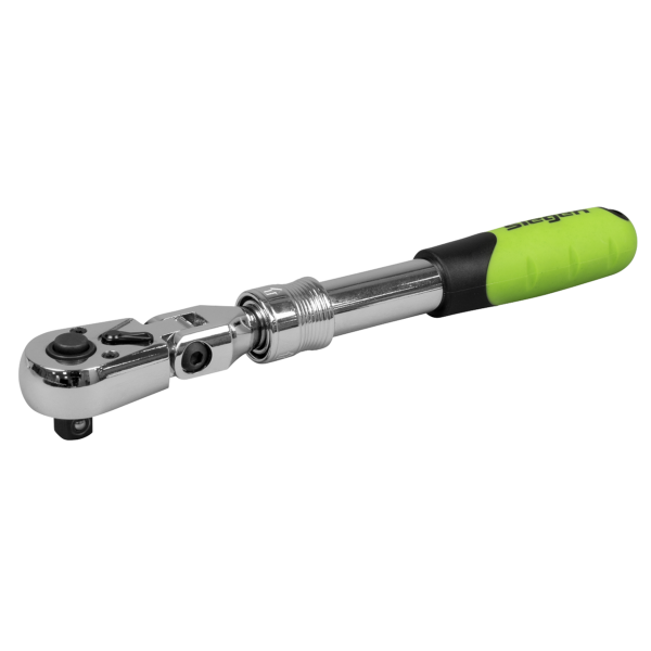 Siegen Extendable Flexi-Head Ratchet Wrench 3/8'Sq Drive