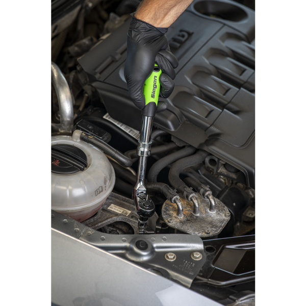 Siegen Extendable Flexi-Head Ratchet Wrench 3/8'Sq Drive