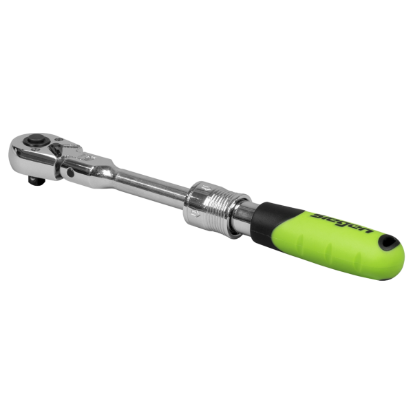 Siegen Extendable Flexi-Head Ratchet Wrench 1/4'Sq Drive