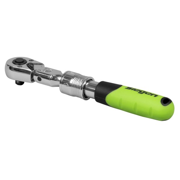 Siegen Extendable Flexi-Head Ratchet Wrench 1/4'Sq Drive