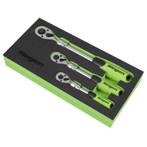 Siegen Extendable Ratchet Wrench Set 3pc
