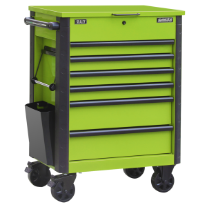Sealey AP266HV Superline Pro® Tool Trolley 6 Drawer - Green