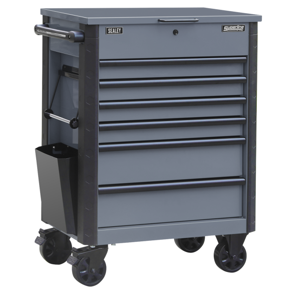 Sealey AP266G Superline Pro® Tool Trolley 6 Drawer - Grey