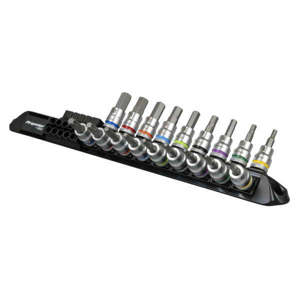 Sealey AK6252 Premier Platinum Series Hex & TRX-Star* Socket Bit Set 3/8'Sq Drive 18pc