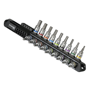 Sealey AK6252 Premier Platinum Series Hex & TRX-Star* Socket Bit Set 3/8'Sq Drive 18pc