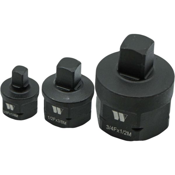 Welzh Werkzeug 3-Piece Hex Shank Impact Reducer Adapter Socket Set 5183-WW