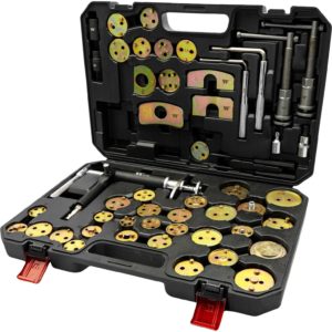 Brake Caliper Piston Wind Back Service Master Kit 51-Piece - Welzh Werkzeug