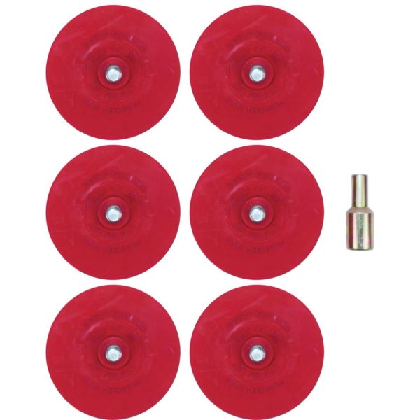 Conical Eraser Pad Set For Cleaning Alloy Wheels 6-Piece - Welzh Werkzeug