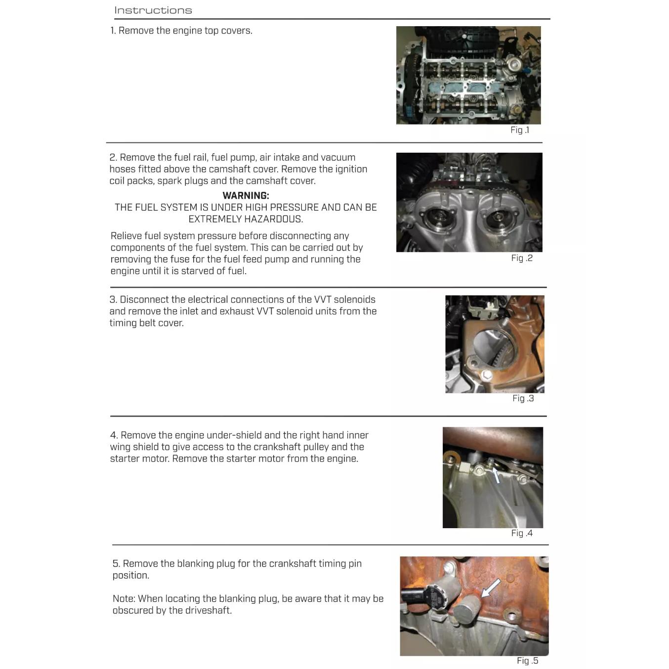 Ford EcoBoost 1.0 &1.1 Engine Timing Tool Kit - Welzh Werkzeug Ford EcoBoost 1.0 &1.1 Engine Timing Tool Kit - Welzh Werkzeug