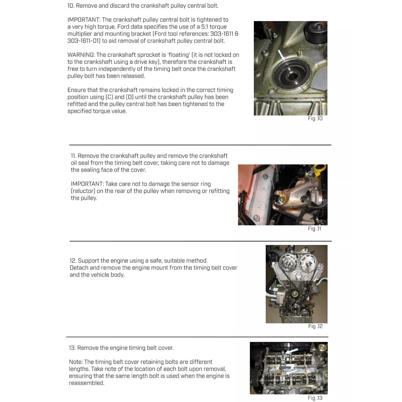 Ford EcoBoost 1.0 &1.1 Engine Timing Tool Kit - Welzh Werkzeug Ford EcoBoost 1.0 &1.1 Engine Timing Tool Kit - Welzh Werkzeug