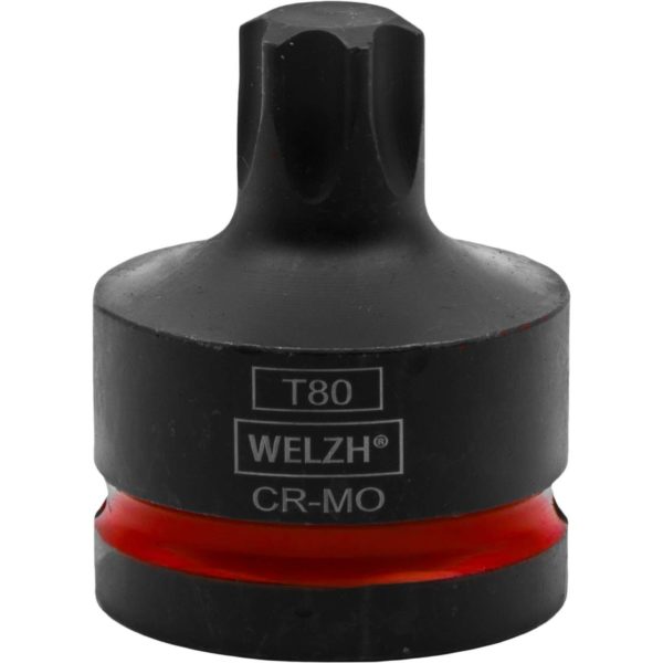 Impact Torx T Star Bit Socket Set 3/4' 6-Piece T80-T100 - Welzh Werkzeug