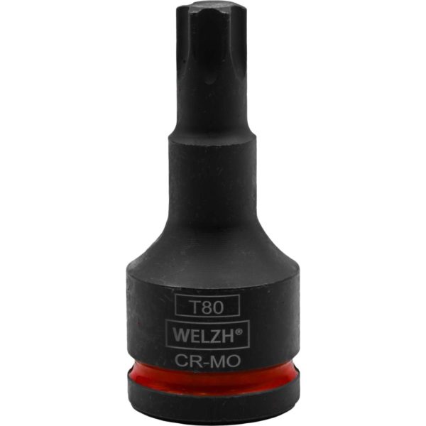 Impact Torx T Star Bit Socket Set 3/4' 6-Piece T80-T100 - Welzh Werkzeug