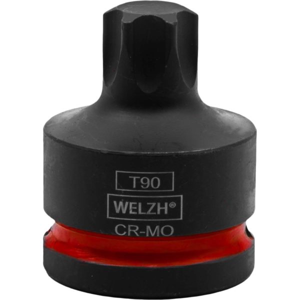 Impact Torx T Star Bit Socket Set 3/4' 6-Piece T80-T100 - Welzh Werkzeug