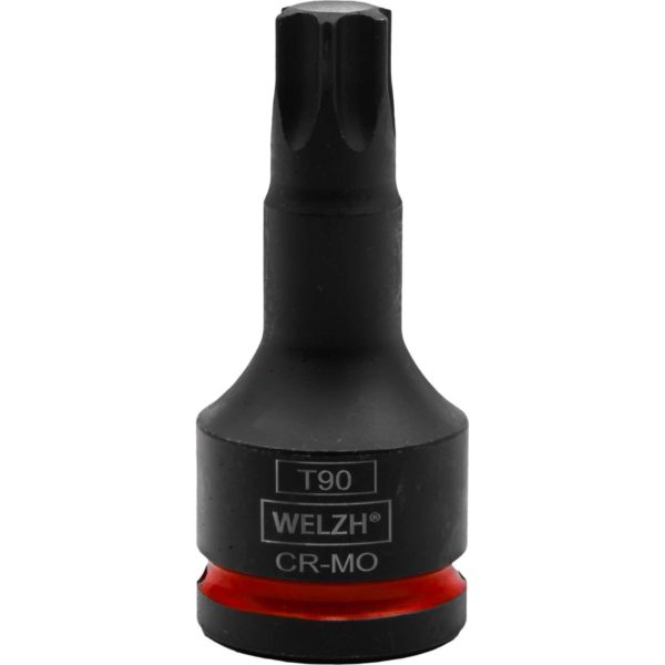 Impact Torx T Star Bit Socket Set 3/4' 6-Piece T80-T100 - Welzh Werkzeug