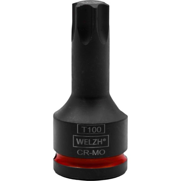 Impact Torx T Star Bit Socket Set 3/4' 6-Piece T80-T100 - Welzh Werkzeug