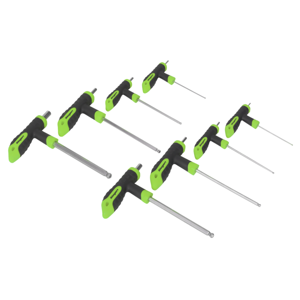 Siegen T-Handle Ball-End Hex Key Set 8pc
