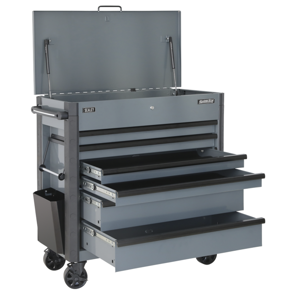 Sealey AP366G Superline Pro® Tool Trolley 6 Drawer – Grey
