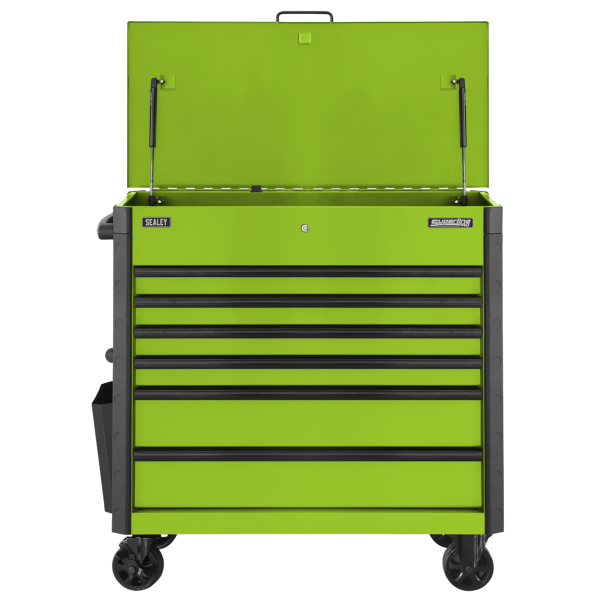 Sealey AP366HV Superline Pro® Tool Trolley 6 Drawer – Green